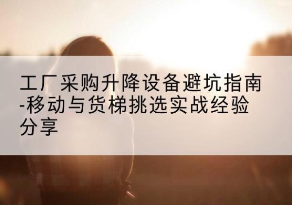 邯郸移动式升降机怎么选-工厂采购升降设备避坑指南-移动与货梯挑选实战经验分享